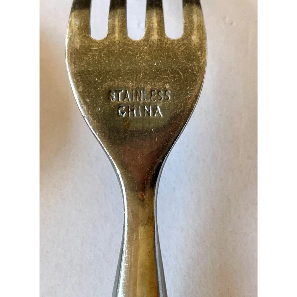 Williams Sonoma CAFE BOIS Stainless Flatware Light Brown Rivet~ CHOOSE UTENSIL
